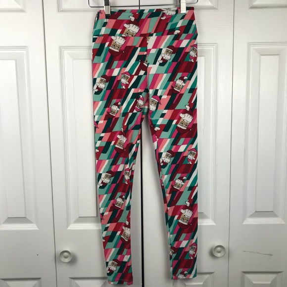 LulaRoe Santa Leggings One Size - Picture 1 of 5